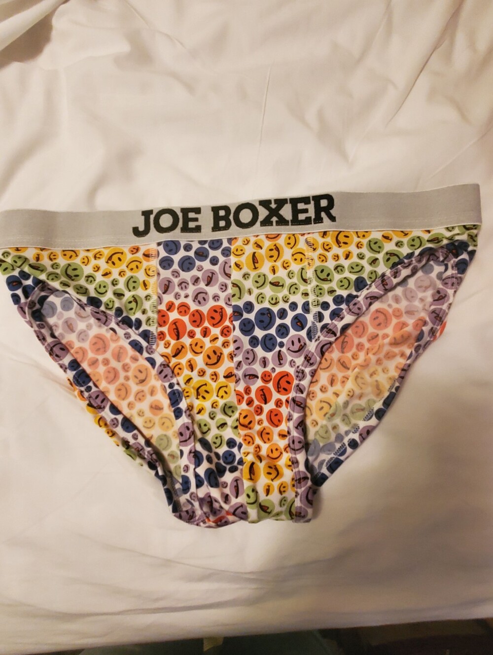Joe Boxer Rainbow Smiley Briefs - Yellow, Orange, Green, Blue, Purple, Red